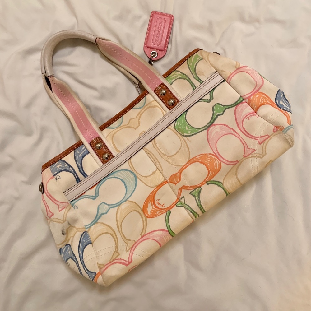 Coach Hampton Scribble Tote Bag